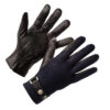 blue leather gloves men