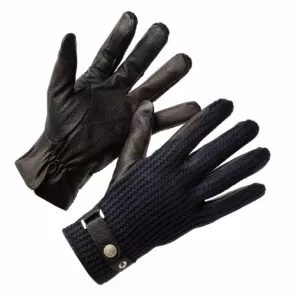 mbyM Leren handschoenen blauw casual uitstraling Accessoires Handschoenen Leren handschoenen