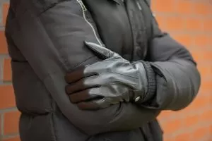 Lederen handschoenen