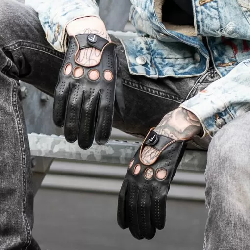 men's leather car gloves