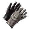 Vegan Leather Gloves for Women with Motif