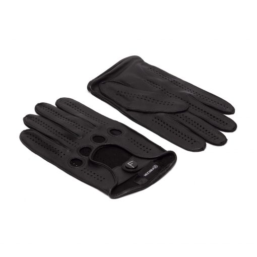 black leather car gloves