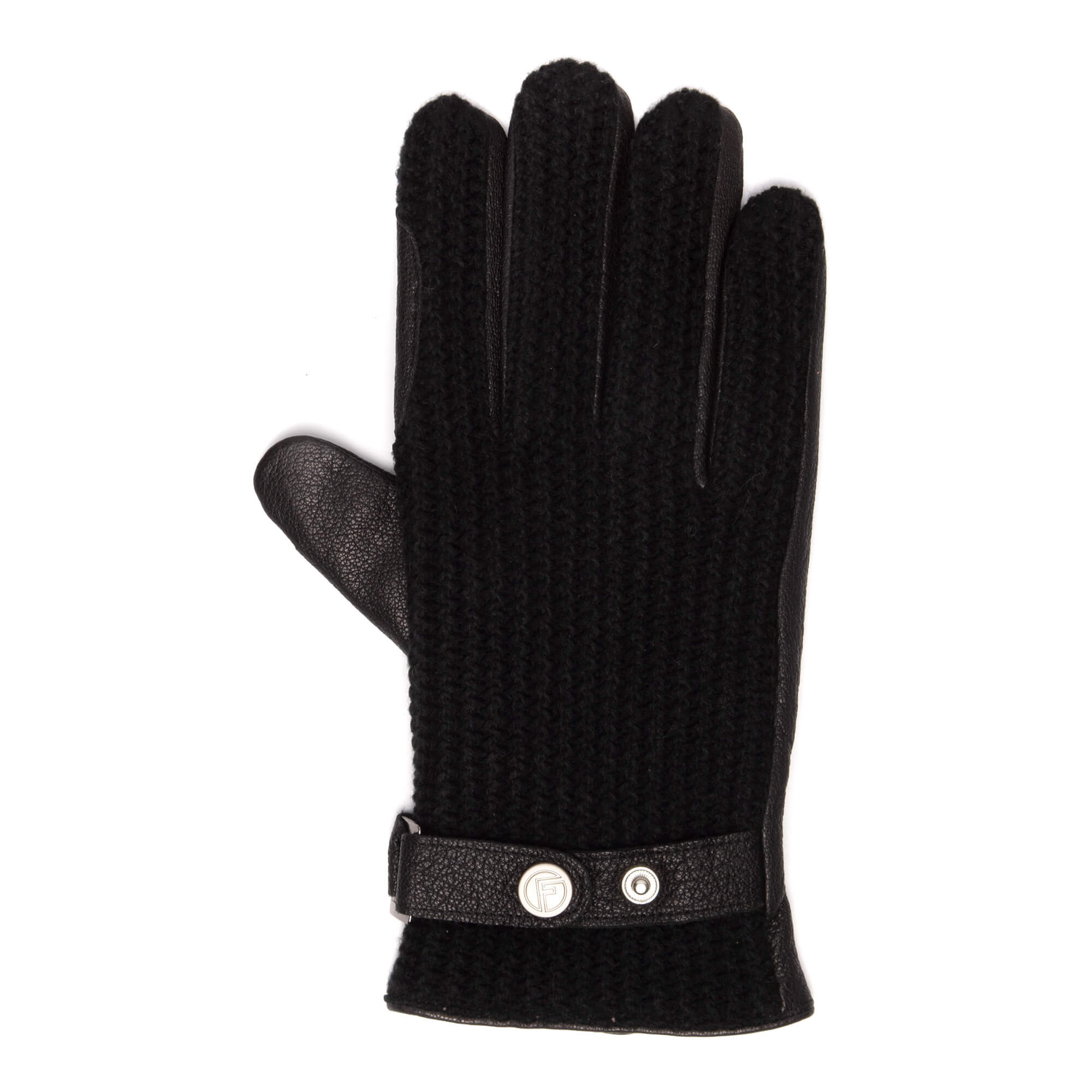 Wool Gloves Men, Ace Black