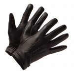James (Zwart)- Geitenleren Handschoenen voor Heren met Wollen Voering & Touchscreen-functie