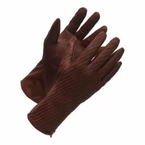 brown leather ladies gloves