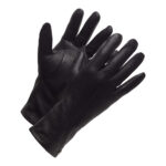 Yara (Zwart) - Geitenlederen Dames Handschoenen met Warme Wollen Voering & Touchscreen-functie