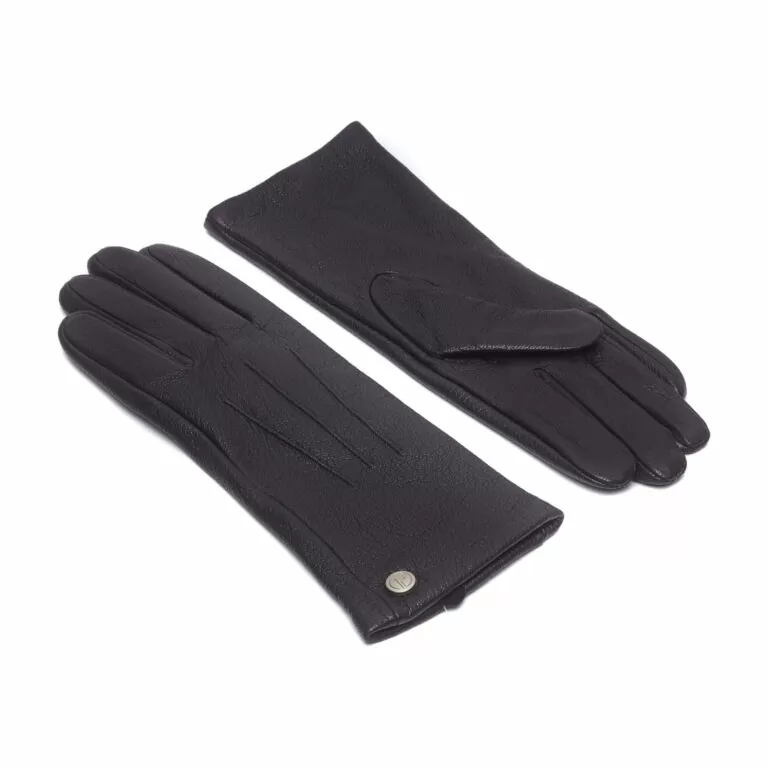MGGM collection Leren dameshandschoenen kasjmier gevoerd, zwart, XXL