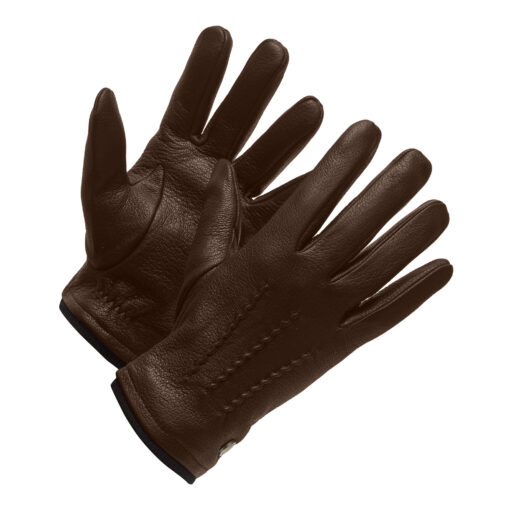 james bruine leren handschoenen voor heren