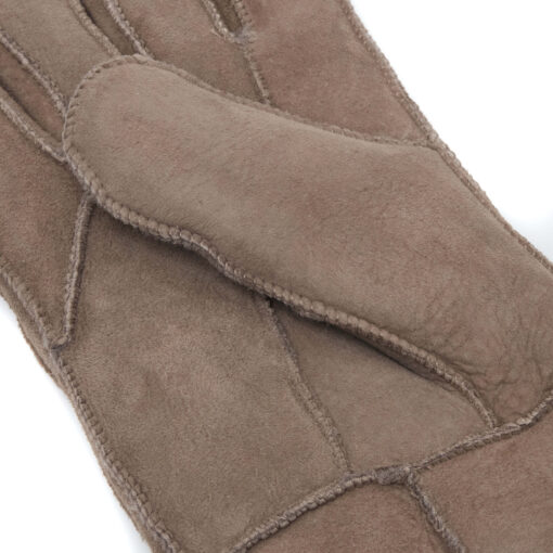Gant en cuir suédé patiné