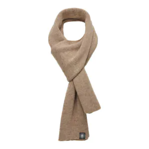 Echarpe beige en laine mérinos, sans démangeaison, chaude et élégante.