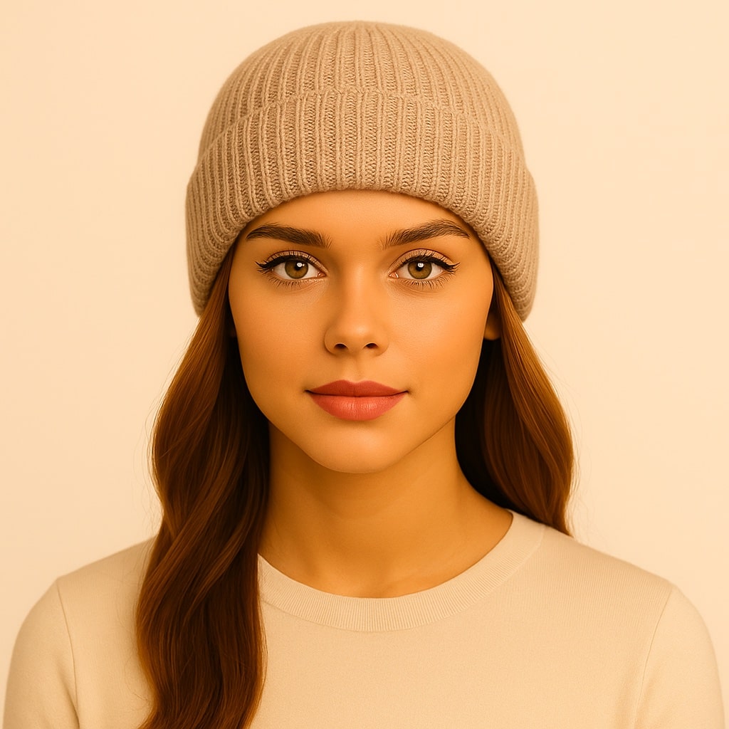 Riley - Warme Beige Muts Merino Wol | Premium kwaliteit | Heerlijk Zacht, Ademend en Jeukvrij | Unisex - Afbeelding 7