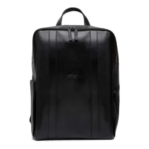 Vue de face sac à dos en cuir noir nero frickin
