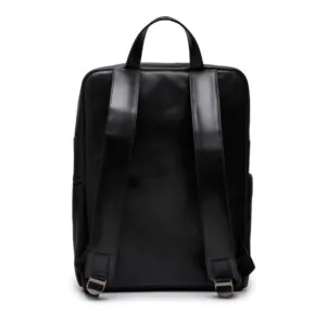 Schouderstraps nero zwart leren rugtas frickin