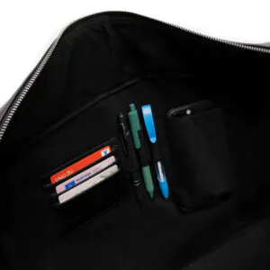 Nox - Zwart Leren weekendtas - Afbeelding 5