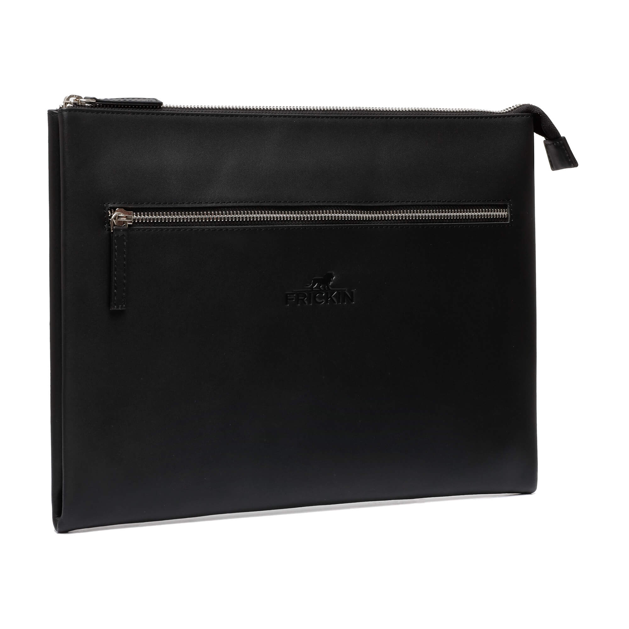 Vince - Zwart Lederen Laptopsleeve - Afbeelding 2