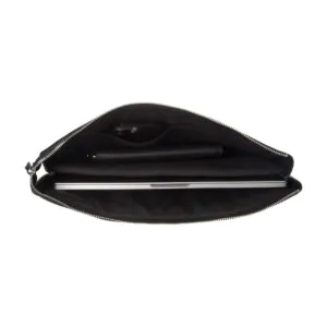 Vince - Zwart Lederen Laptopsleeve - Afbeelding 5