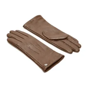 leren handschoenen in de kleur taupe