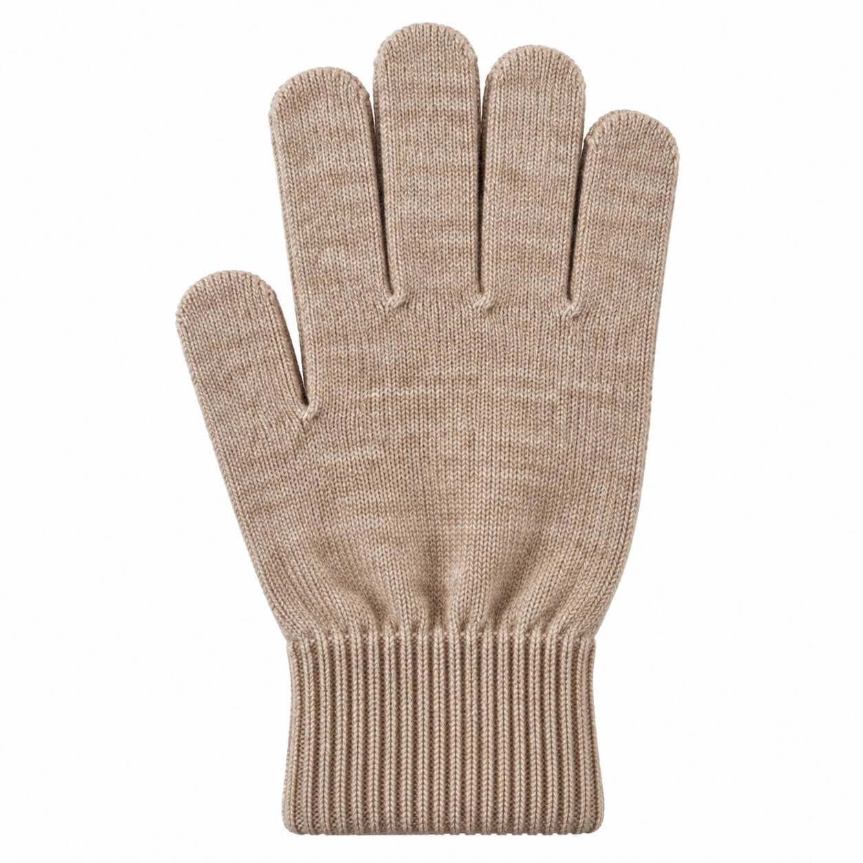 wollen handschoen gebreid