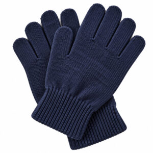 blauwe handschoenen merino wol