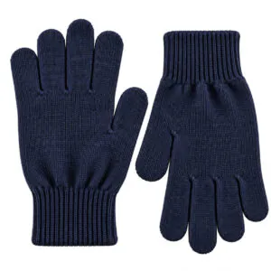 blauwe handschoenen naast elkaar