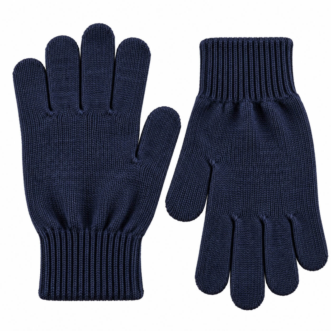 blauwe handschoenen naast elkaar